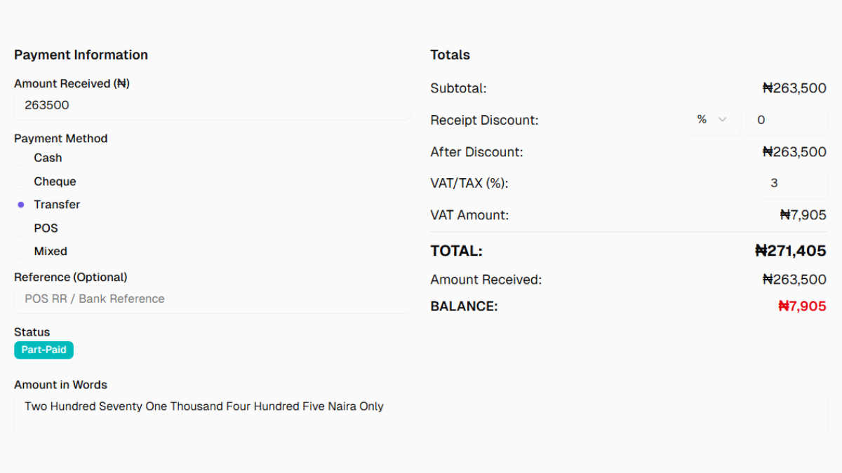 Accurate Totals screenshot