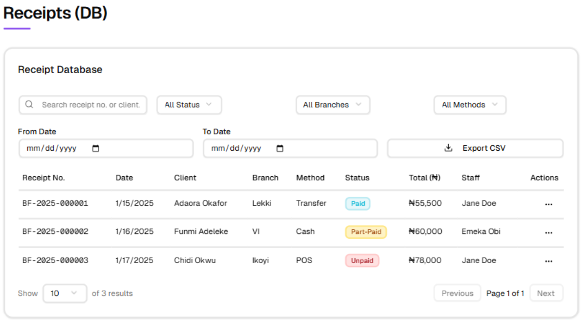 Drafts & History screenshot